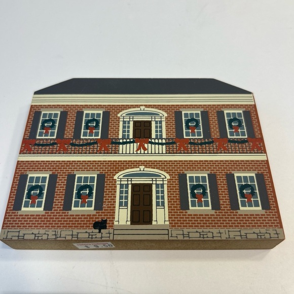 Lot of 2 The Cats Meow New Orleans Christmas Series 1994 Shelf Sitter Houses - Picture 2 of 8